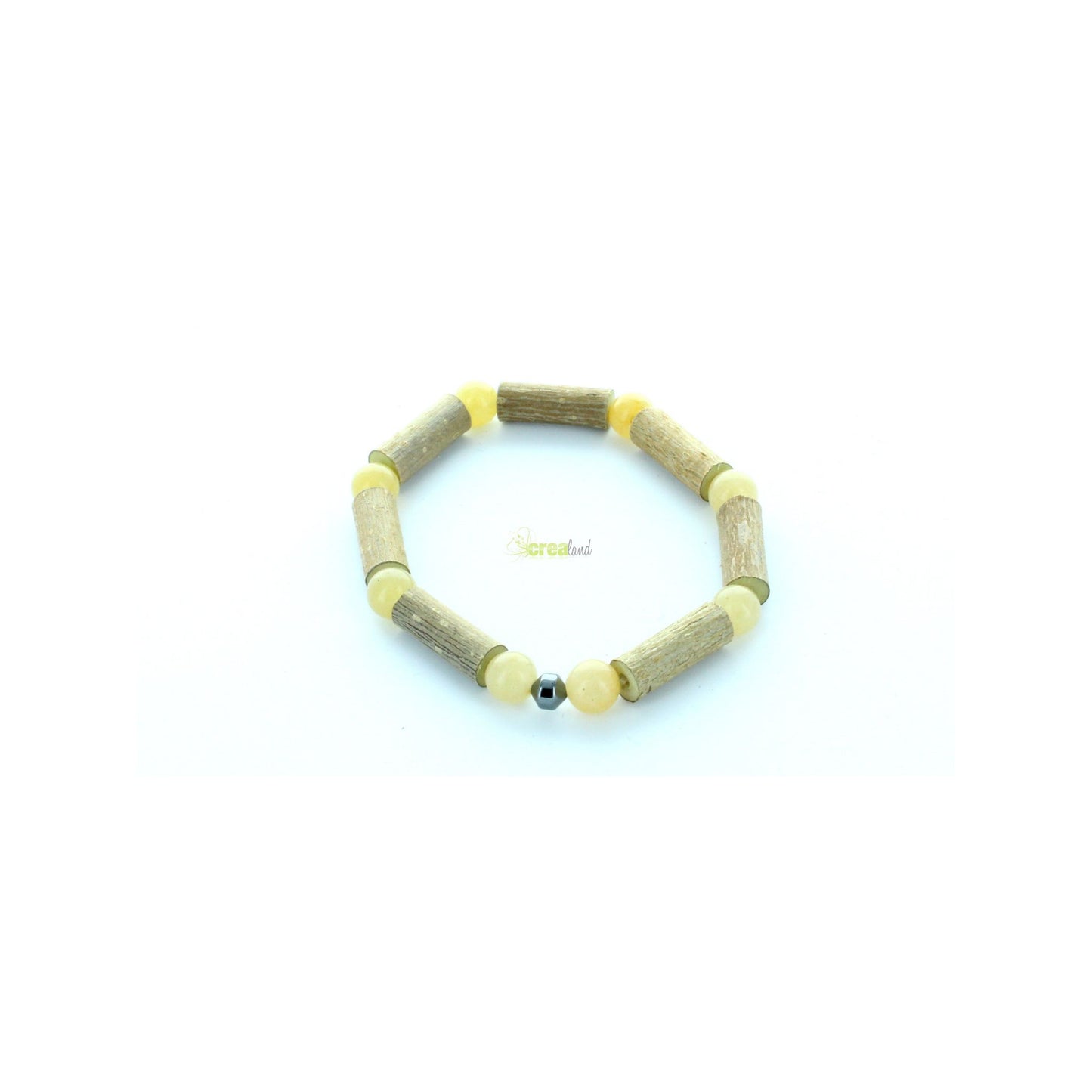 Bracelet Aventurine Jaune & Hématite : Énergie Positive et Harmonie Énergétique