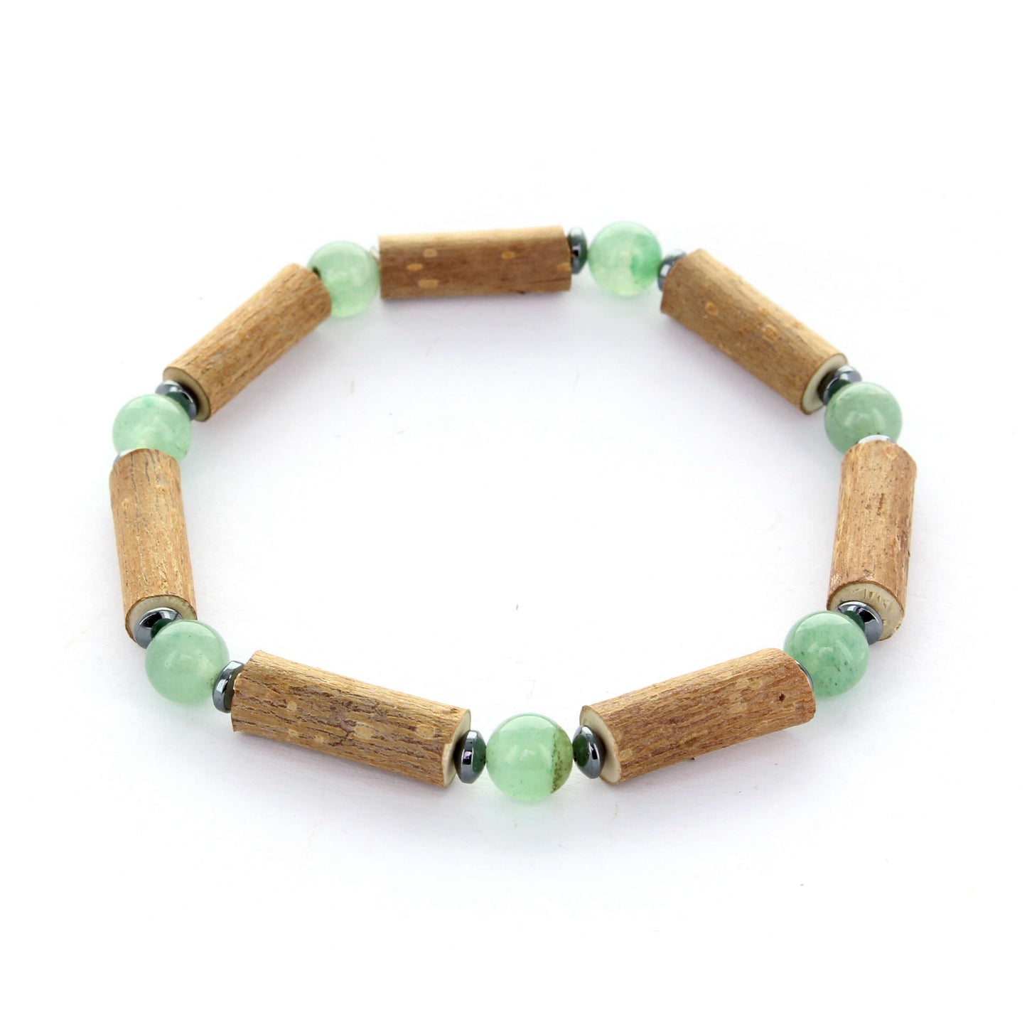 Bracelet Aventurine Verte : Équilibre, Chance et Harmonie - Noisetier et Hématite pour Ancrage et Protection