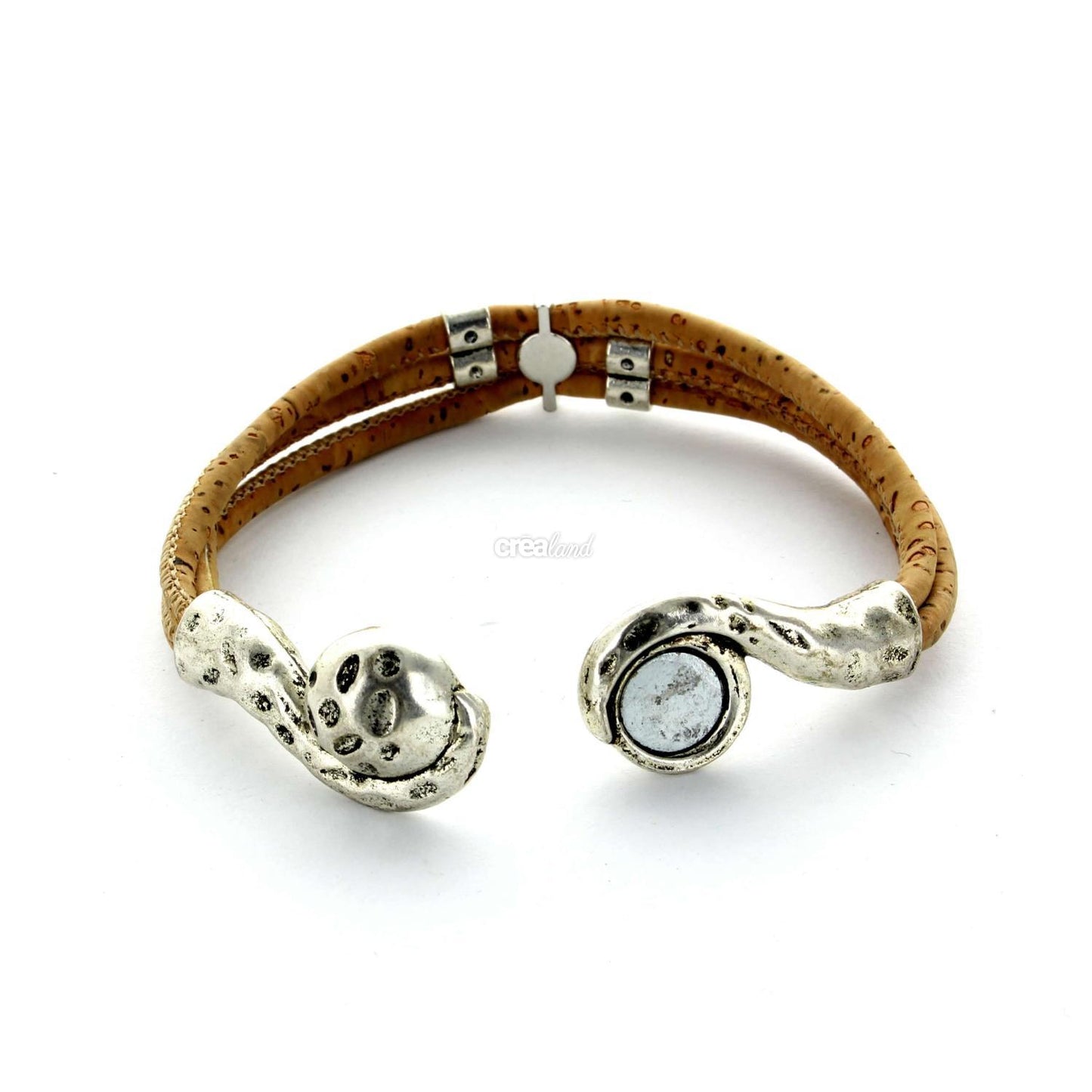 Bracelet en liège 3 rangs  Modèle 2