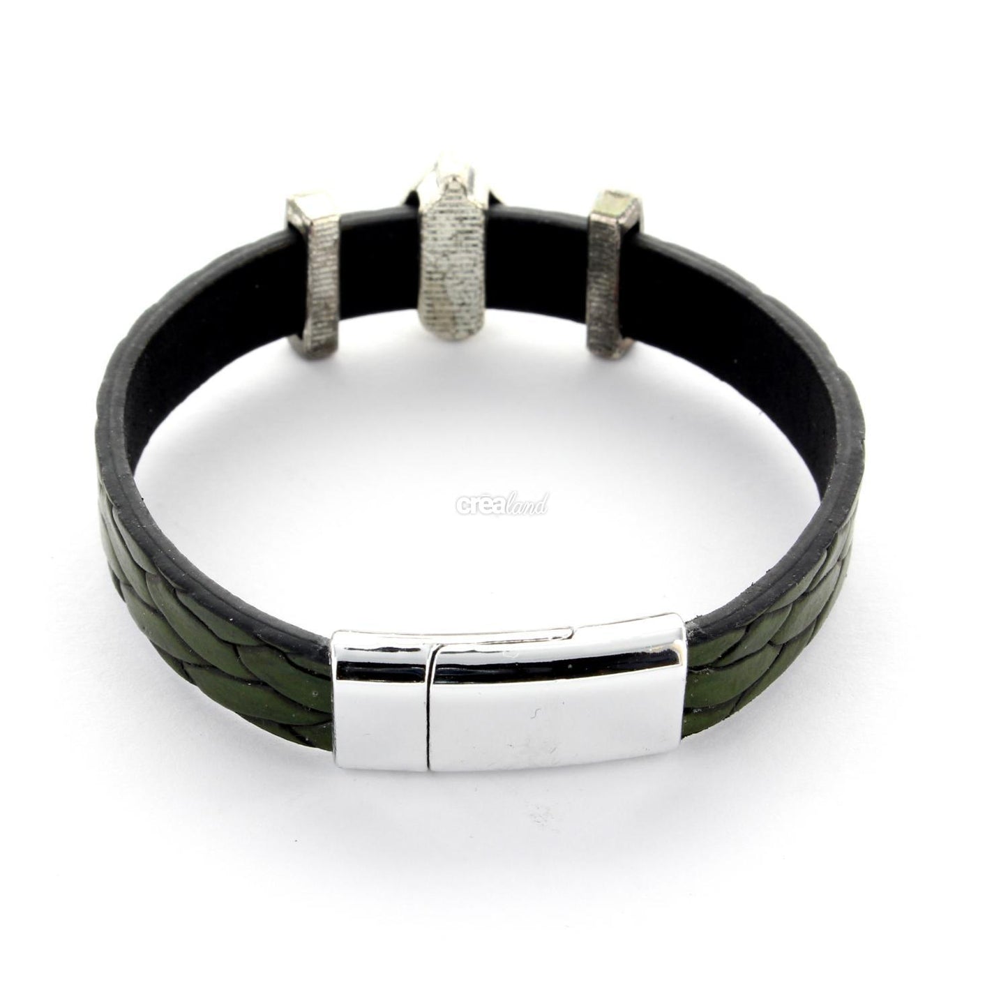 Bracelet en cuir vert m 109