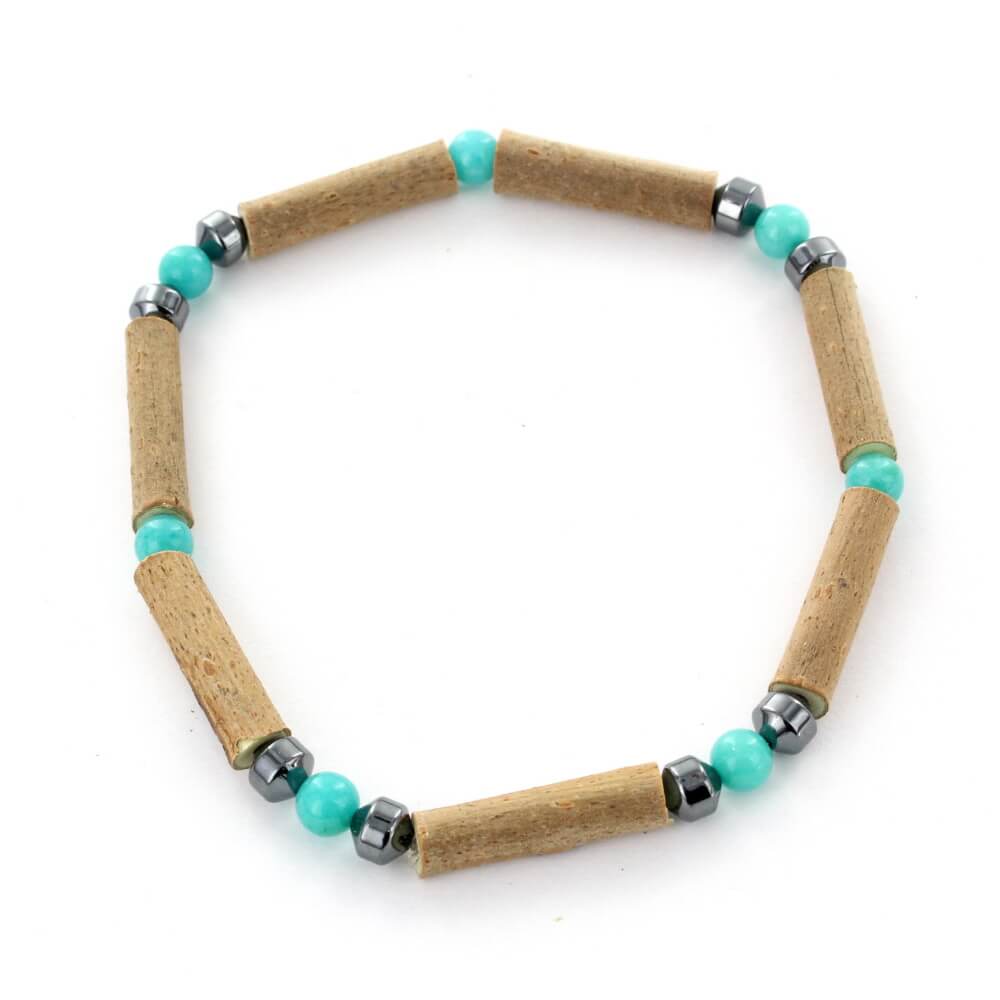 Bracelet Dolomite Bleue et Noisetier : Réalisation de Soi et Stabilité Émotionnelle