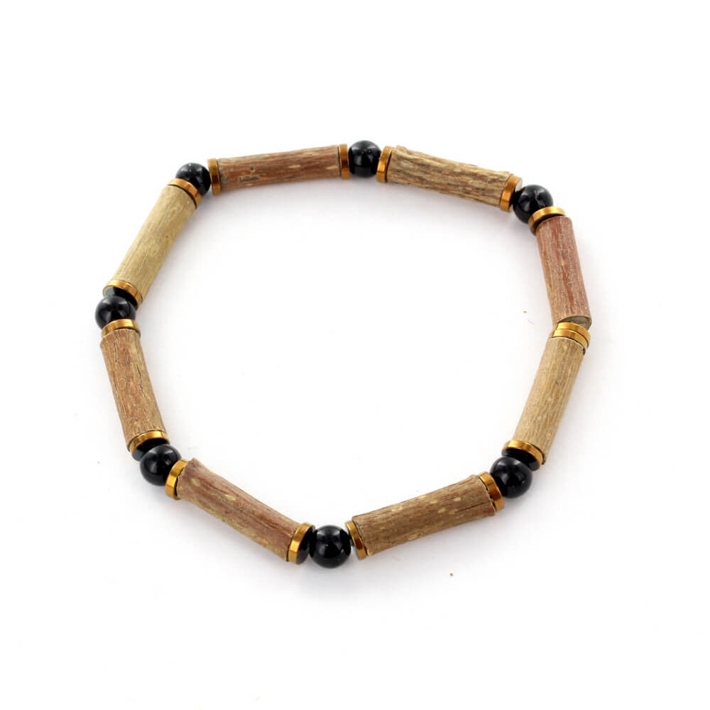 Bracelet Dolomite noire : Équilibre et Sérénité - Apaisement des Migraines