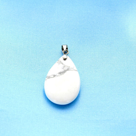 Pendentif en pierre Howlite