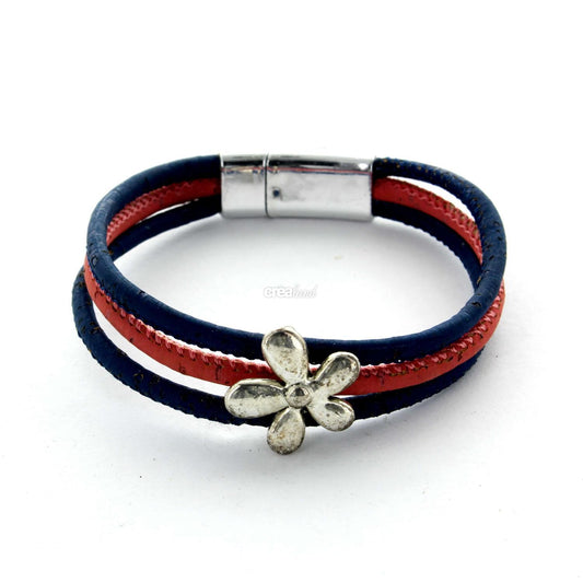 Bracelet en liège  3 rangs Modèle 4