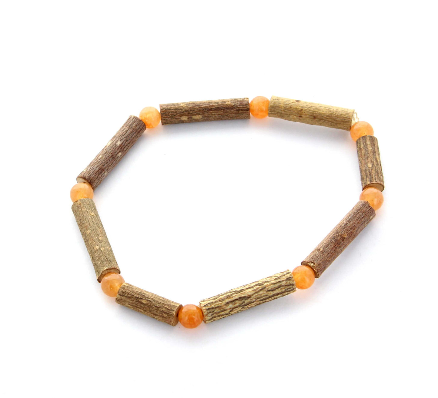 Bracelet en Aventurine Orange pour Énergie Positive - Vertus du Noisetier