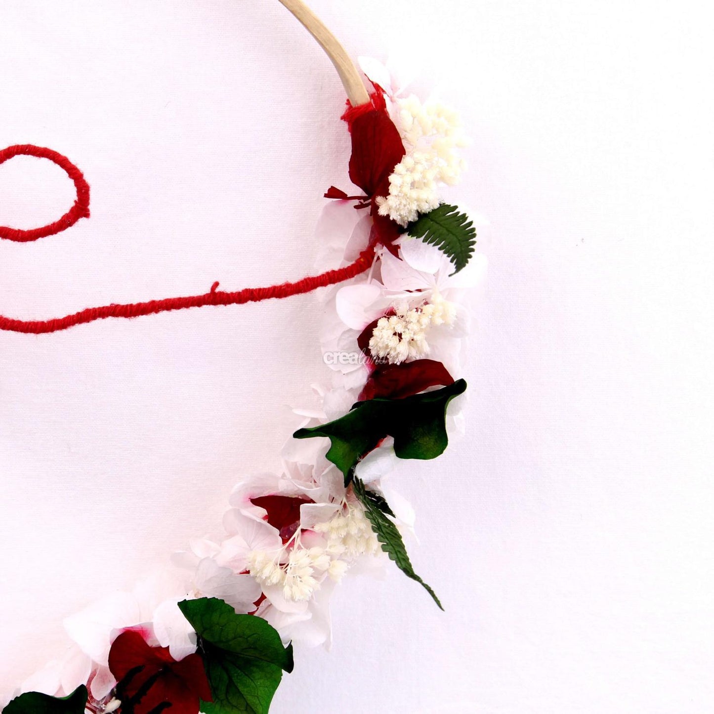 Suspension florale en fleurs stabilisées "Love"