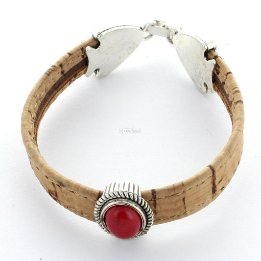 Bracelet en liège, 1 rang  modèle 8