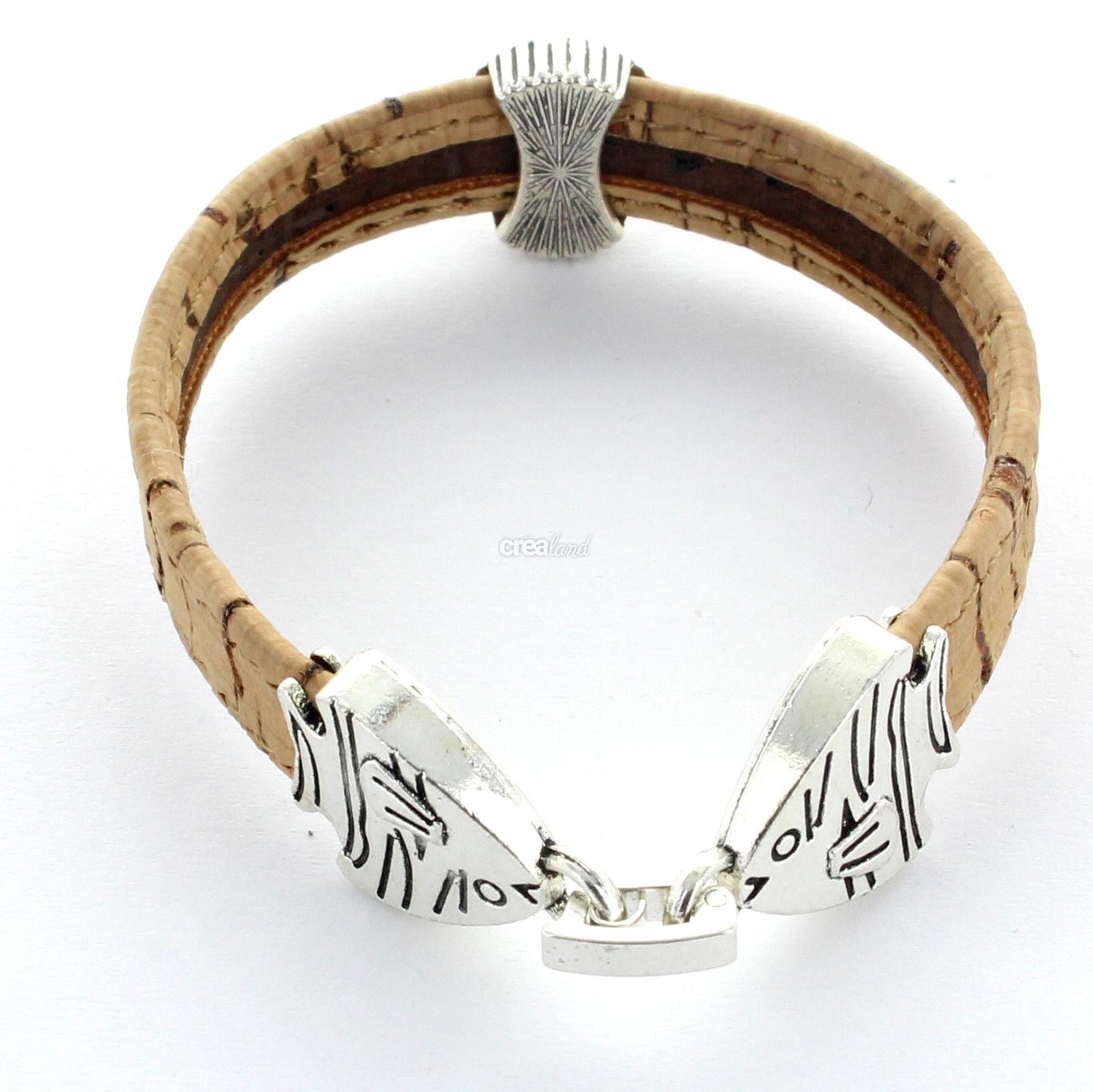 Bracelet en liège, 1 rang  modèle 8