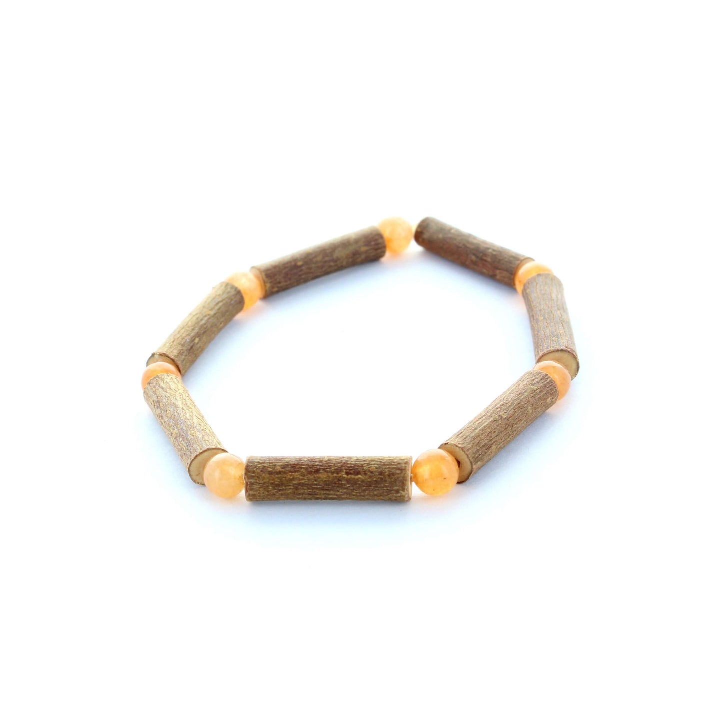 Bracelet en Aventurine Orange pour Énergie Positive - Vertus du Noisetier